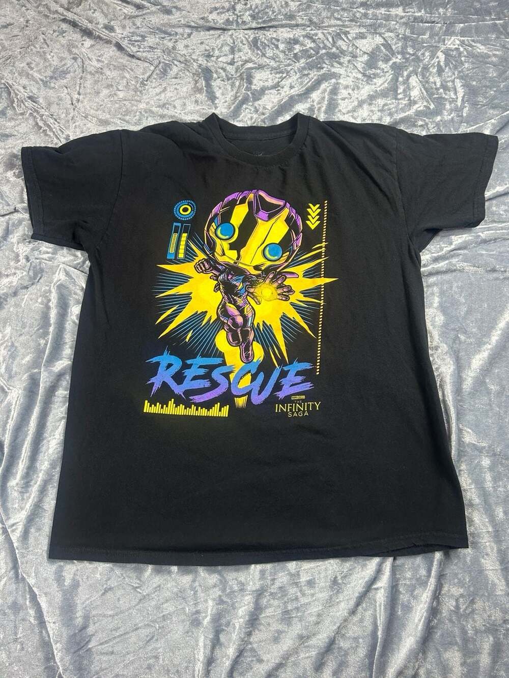 Funko Pop Marvel Infinity Saga Rescue Blacklight T-Shirt Large